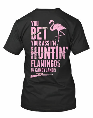 Country Angel Hunting Flamingos